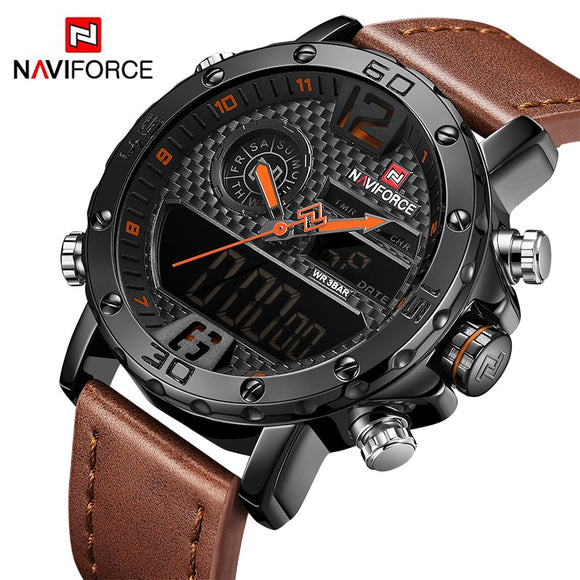 2019 NAVIFORCE Mannen Horloges Top Merk heren Datum Waterdichte Quartz Horloge Mannelijke Mode Militaire Sport Horloge Relogio Masculino