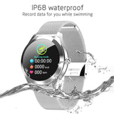 IP68 Waterdicht Smart Horloge Vrouwen Mooie Armband Hartslagmeter Slaap Monitoring Smartwatch Verbinding voor IOS Android