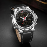 NAVIFORCE Top Merk Heren Horloges Fashion Luxe Quartz Horloge Heren Militaire Chronograaf Sport Horloge Klok Relogio Masculino