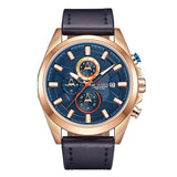 NAVIFORCE Mannen Horloges Top Luxe Merk Militaire Sport Horloge Heren Lederen Chronograph Quartz Analoog horloge Klok Relogio Masculino