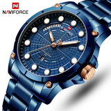 NAVIFORCE Mens Zakelijke Horloges Mode Mannen Luxe Quartz Waterdicht Horloge Datum Display Mannelijke Horloge Klok Relogio Masculino