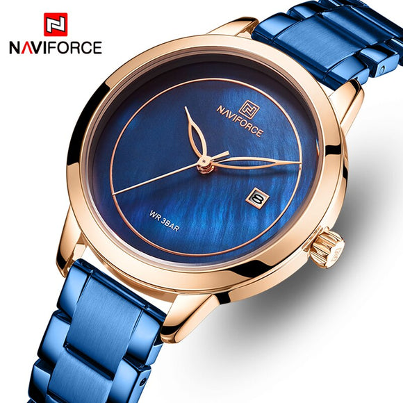 Vrouwen Horloges NAVIFORCE Top Merk Luxe Horloge Quartz Waterdichte vrouwen Horloge Dames Meisjes Mode Klok relogios feminino