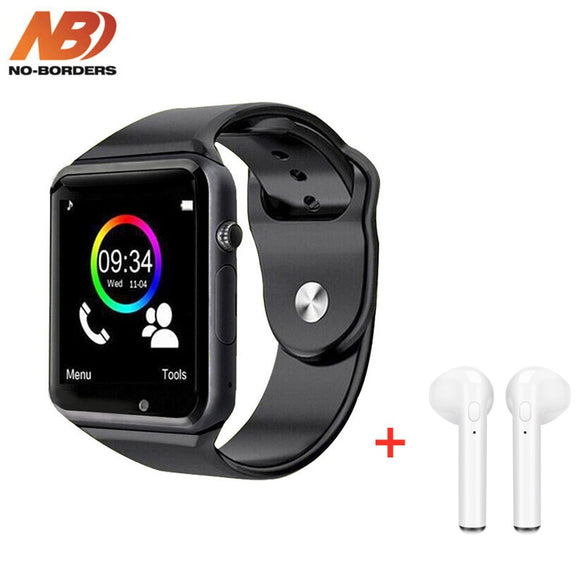 2019 Drop verzending A1 Horloge Bluetooth Smart Horloge Sport Stappenteller Met SIM Camera Smartwatch voor Android iPhone PK iwo 8