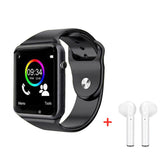 2019 Drop verzending A1 Horloge Bluetooth Smart Horloge Sport Stappenteller Met SIM Camera Smartwatch voor Android iPhone PK iwo 8