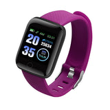 116 Plus Smart Horloge Polsbandje Sport Fitness Bloeddruk Hartslag Call Bericht Herinnering Android Stappenteller Smart Horloge