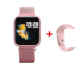 Women Fashion P80 Smart Watch Ip68 Waterproof Heart Rate Blood Pressure For Iphone Men Sport Fitness Tracker Smartwatch PK P70