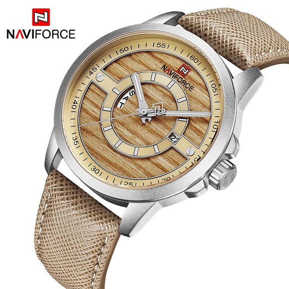 NAVIFORCE Merk Mens Fashion Business Mannen Horloges Quartz Horloge Datum Display Mannelijke Horloge Waterdicht Klok Relogio Masculino