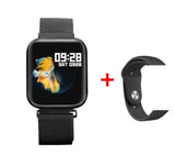 Mannen P80 Smart band Waterdicht IP68 Sport Armband Fitness Activiteit Tracker Hartslagmeter zwemmen Smartwatch voor Apple Android